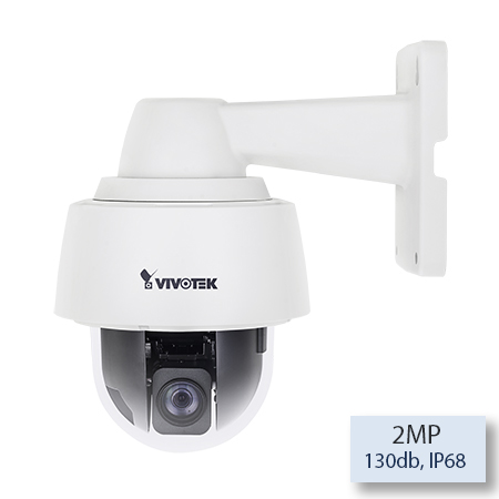 VIVOTEK SD9362-EH 2MP Indoor/Outdoor Day/Night Speed Dome IP Network Camera, Vari-focal 4.3-129mm Lens, 1920x1080, 60fps, H.265, H.264, MJPEG, IP68, NEMA 4X Housing, Defog, PoE